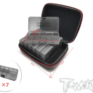 T WORKS Compact Hard Case with 7pcs. of 10 Case Hardware Storage Boxes - Image 3