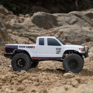 1/24 SCX24 Base Camp 4WD Rock Crawler Brushed RTR with Battery & Charger, White - Image 5