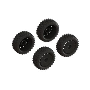 dBoots '2-HO' Tire Set Glued (Black) (2 Pairs) ARRMA