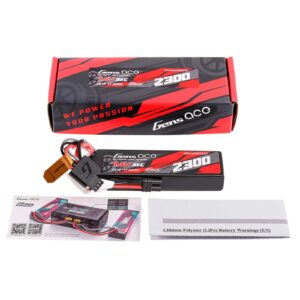 Gens Ace 2300mAh 2S 35C 7.4V G-Tech Lipo Battery Pack with EC2 Plug - Image 2