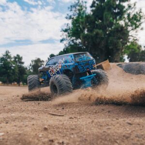 1/10 GORGON 2WD RTR Brushed Monster Truck, Blue - Image 5