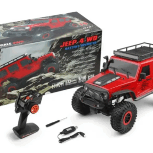 1/10 Scale Jeep Rock Crawler - RED - Image 3