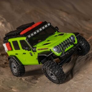 1/30 SCX30 Jeep Wrangler JLU 4X4 RTR Brushed Rock Crawler (Battery & Charger Included), Green - Image 2