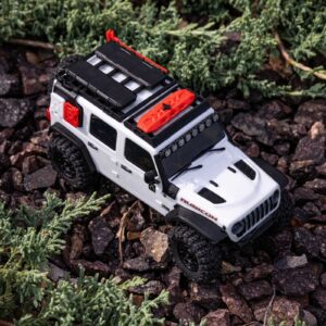 1/30 SCX30 Jeep Wrangler White JLU 4X4 RTR Brushed Rock Crawler (Battery & Charger Included), - Image 12