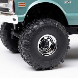 1/30 Baja Pro X Front/Rear Mounted Chrome Beast Tires (4): Axial SCX30 - Image 3