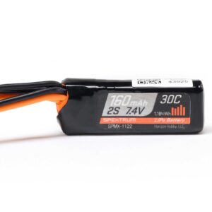 Spektrum 7.4V 160mAh 2S 30C LiPo Battery: SCX30 PH2.0 - Image 1