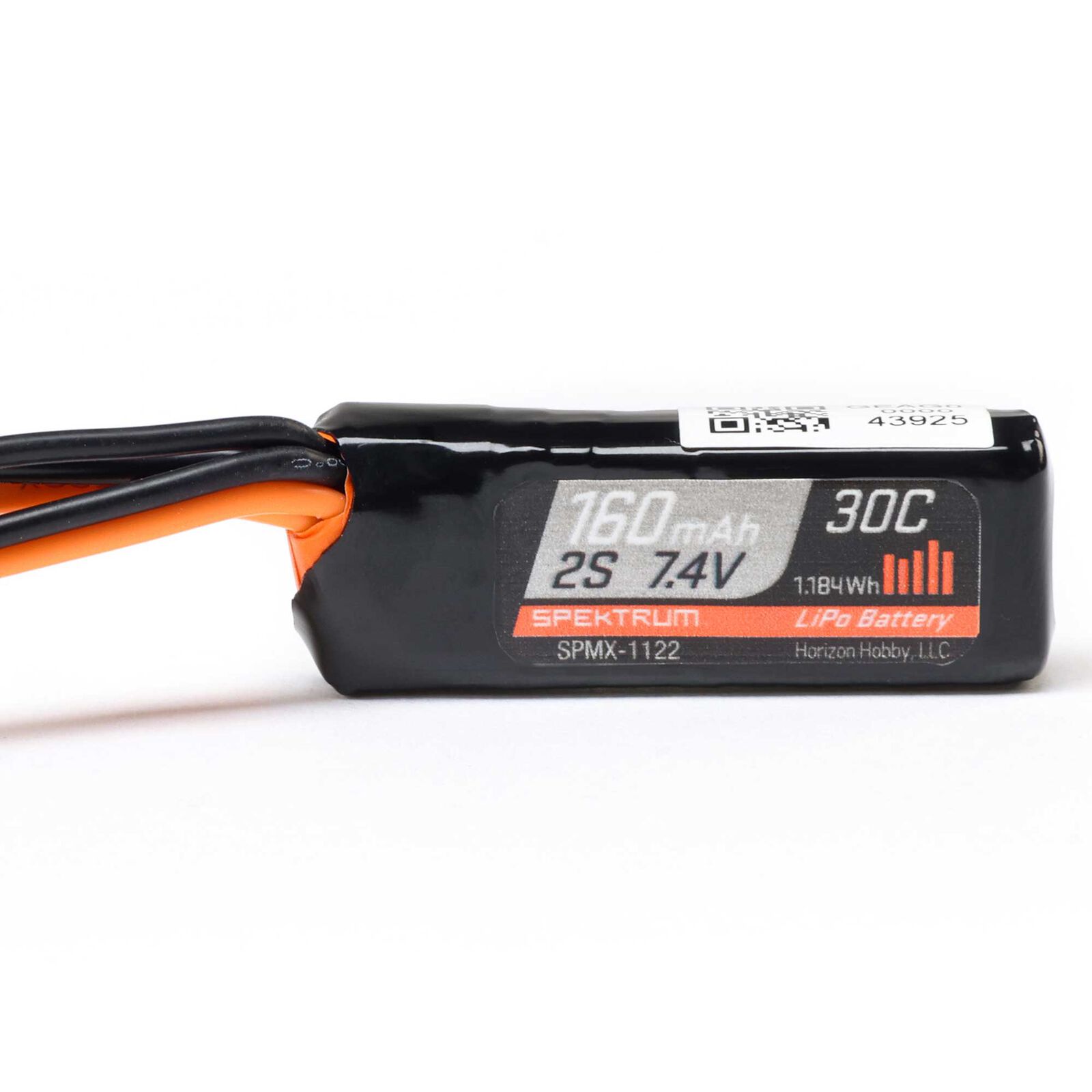 Spektrum 7.4V 160mAh 2S 30C LiPo Battery: SCX30 PH2.0